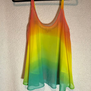 Show Me Your Mumu Rare Find Rainbow Tank